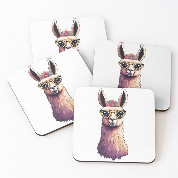 Item preview, Cute Llama with Glasses designed and sold by LittleGoblinPrs.