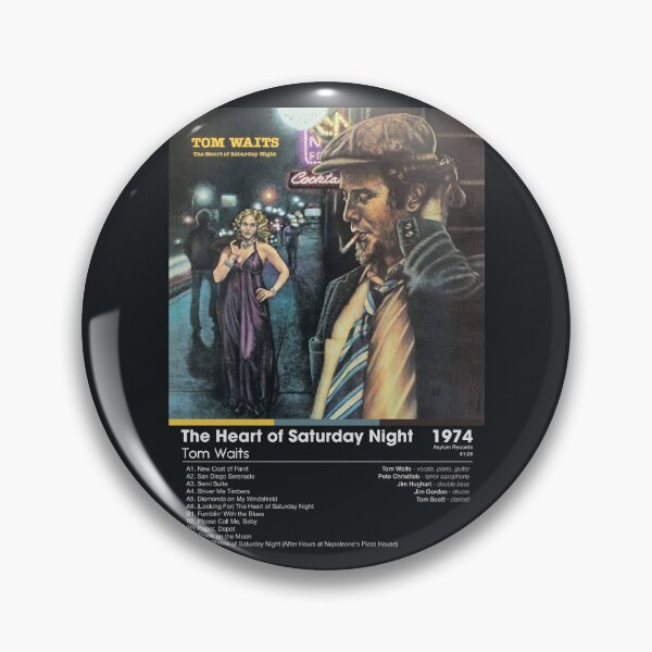 Item preview, Tom Waits - The Heart of Saturday Night | Album Card (Dark) designed and sold by theoralcollage.