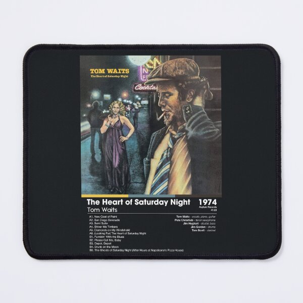 Item preview, Tom Waits - The Heart of Saturday Night | Album Card (Dark) designed and sold by theoralcollage.