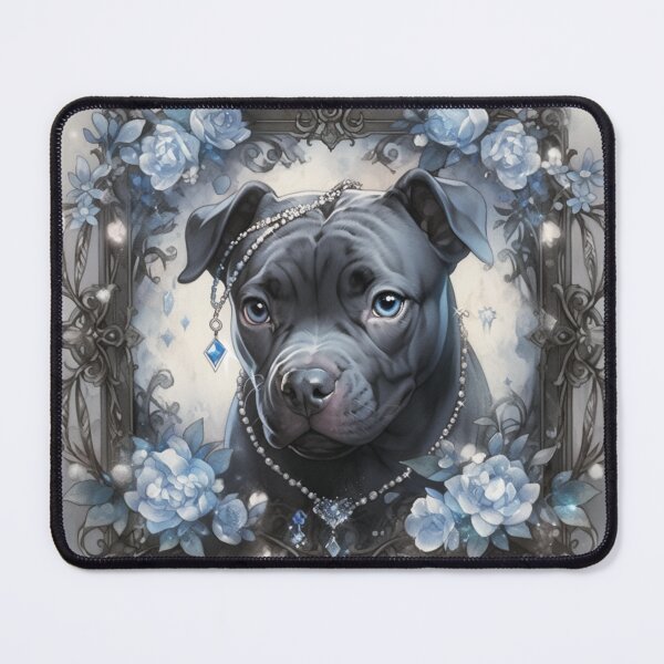 Item preview, Glowing Blue Nose Staffy designed and sold by Nocturne  Paws.