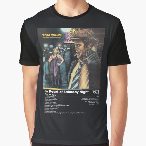 Artikel-Vorschau von Tom Waits – Das Herz der Samstagnacht | Albumkarte (dunkel), designt und verkauft von theoralcollage.