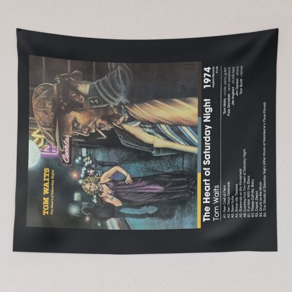 Item preview, Tom Waits - The Heart of Saturday Night | Album Card (Dark) designed and sold by theoralcollage.