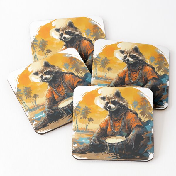 Item preview, Rhythm Paws: The Reggae Raccoon designed and sold by dungeonwarriors.