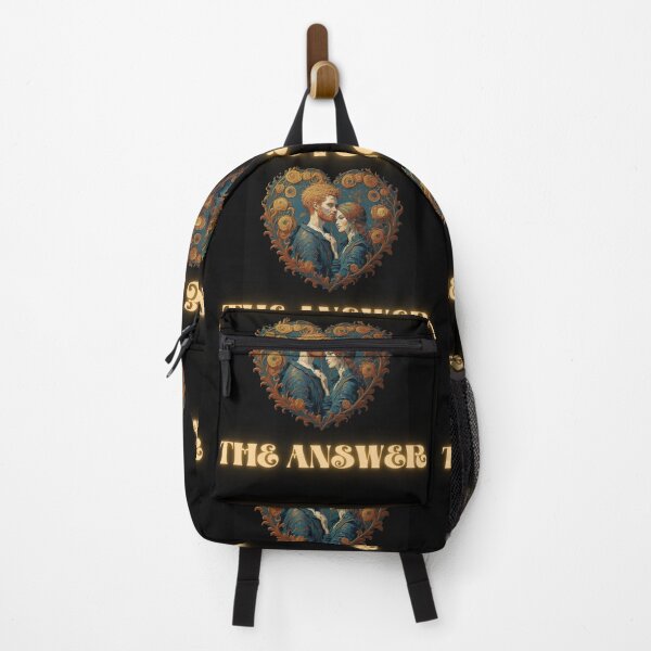 Item preview, Love is the answer heart with lovers in van Gogh style cute valentines gifts designed and sold by thankful-loco.