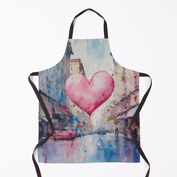 Item preview, Pink watercolor heart illustration designed and sold by CraftachicDsgn.