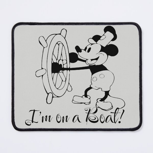 Item preview, I'm on a Boat with Steamboat Willie! designed and sold by Digital Studio D.