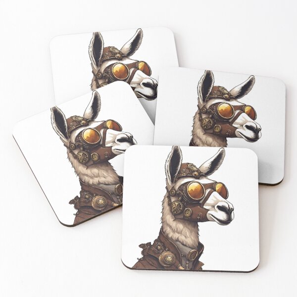 Item preview, Steampunk Llama 3 designed and sold by LittleGoblinPrs.