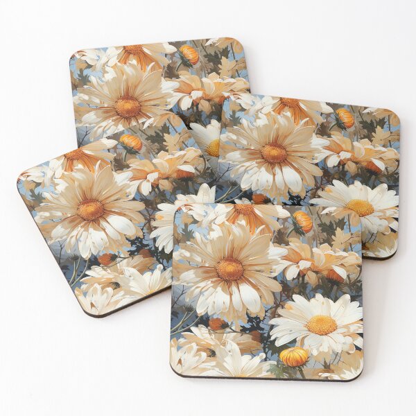 Item preview, Gerbera Tile 11: Radiating Sunshine Smiles in Green-Cladded Sunbeam Fields of Joy designed and sold by TheBrainArt.