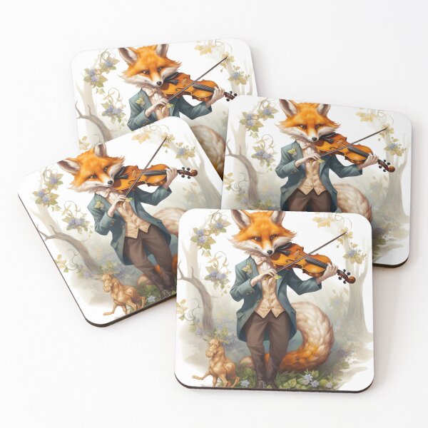 Item preview, Virtuoso Vulpine: The Classical Fox Violinist designed and sold by dungeonwarriors.