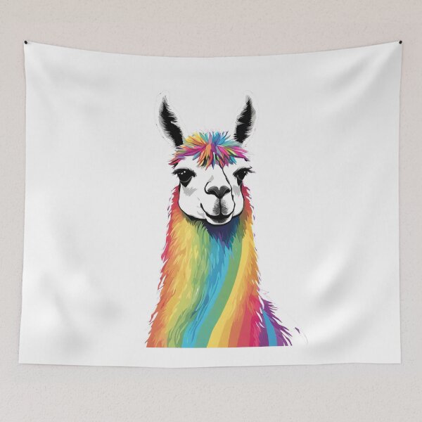 Item preview, Rainbow Llama designed and sold by LittleGoblinPrs.