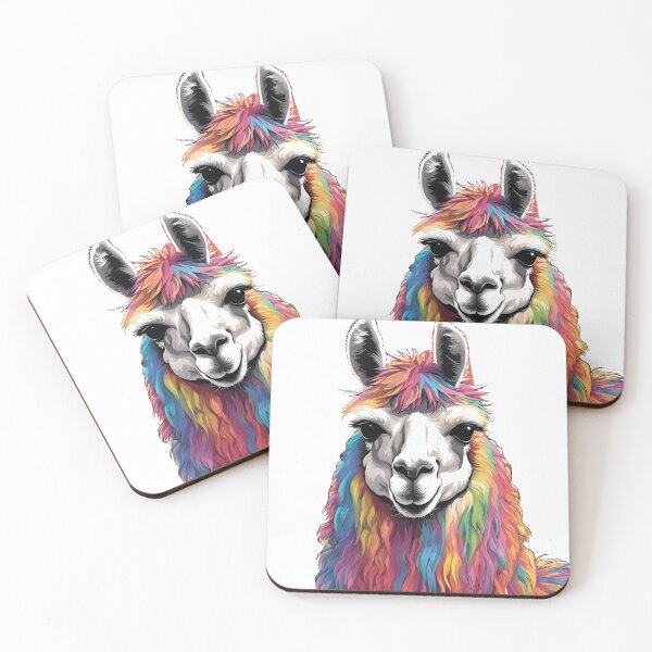 Item preview, Fluffy Rainbow Llama designed and sold by LittleGoblinPrs.