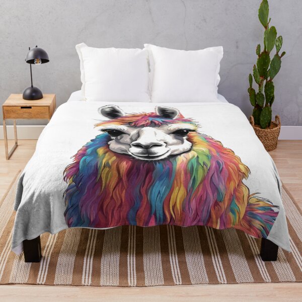 Item preview, Fluffy Rainbow Llama designed and sold by LittleGoblinPrs.