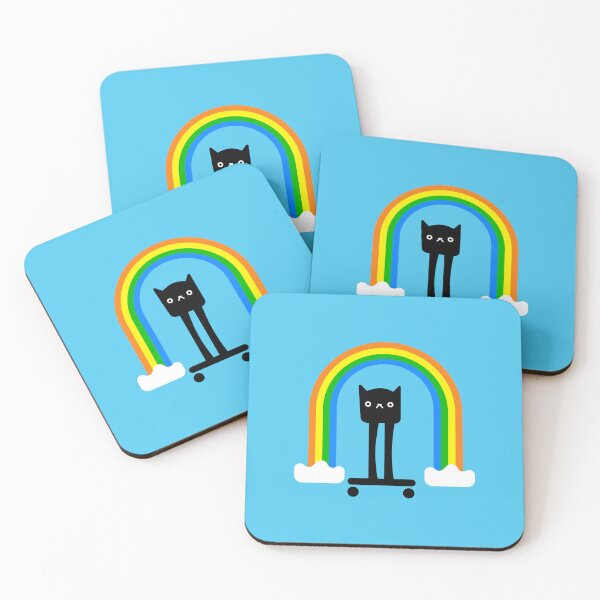 Item preview, Skating Black Cat designed and sold by cutenesss.