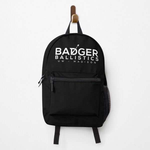 Item preview, Badger Ballistics Name Logo (White/Black) designed and sold by AIAA-UW-Madison.