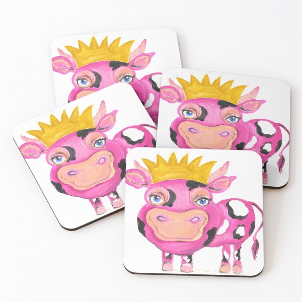 Item preview, Pink cow,  designed and sold by Roselyn Snead.