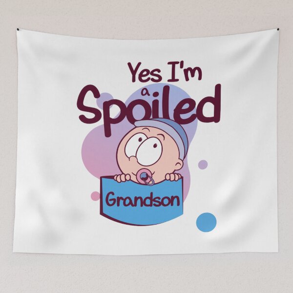 Item preview, Yes i'm a spoiled grandson designed and sold by BlueGoldArt.