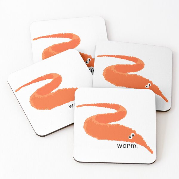 Item preview, orange worm on string 2 designed and sold by nihilosophy.