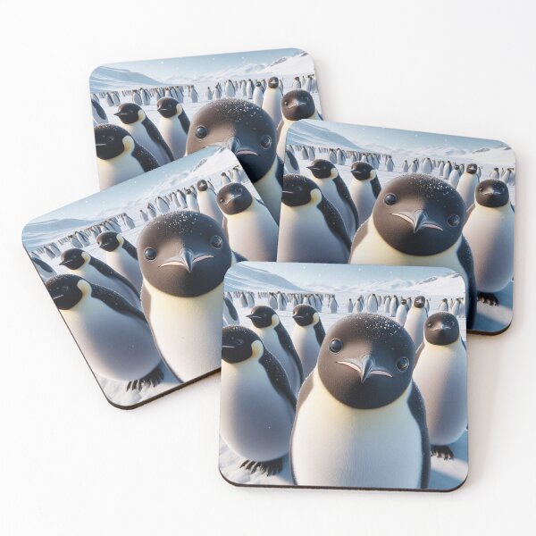 Item preview, penguin looking curiously at the photographer designed and sold by Yourdreamworld.