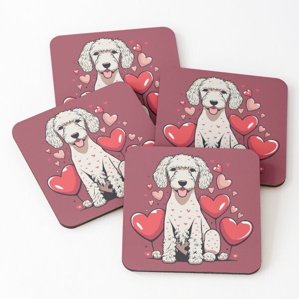 Item preview, Valentine's Day Bedlington Terrier designed and sold by VoyteksDesigns.