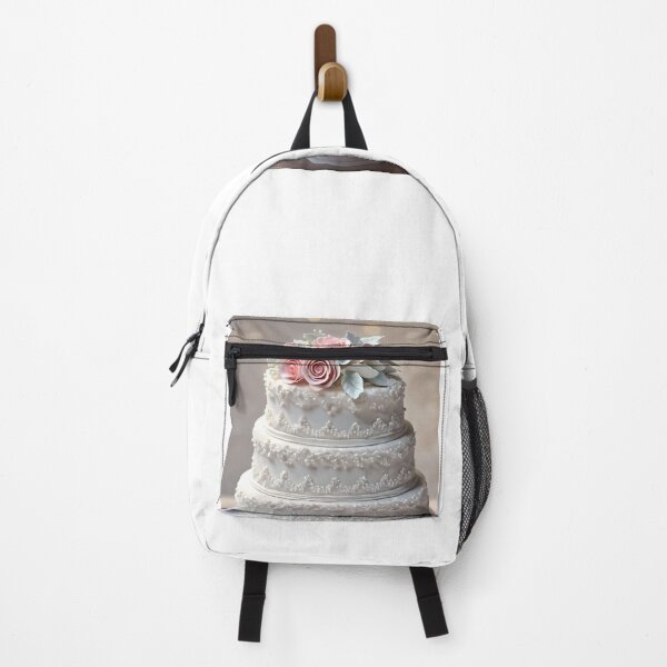 Item preview, Elegant Wedding Cake With Pink Roses designed and sold by JoyPhotoArt.
