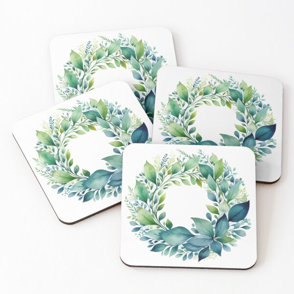Item preview, Circular Leaf Design Watercolour Style designed and sold by *~*MagicCorner*~*.