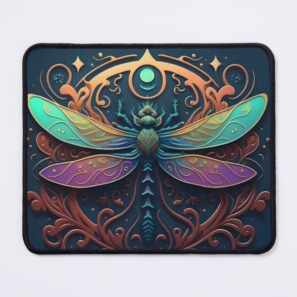 Item preview, Vibrant Stained Glass Dragonfly - Suncatcher designed and sold by DragonRealms.