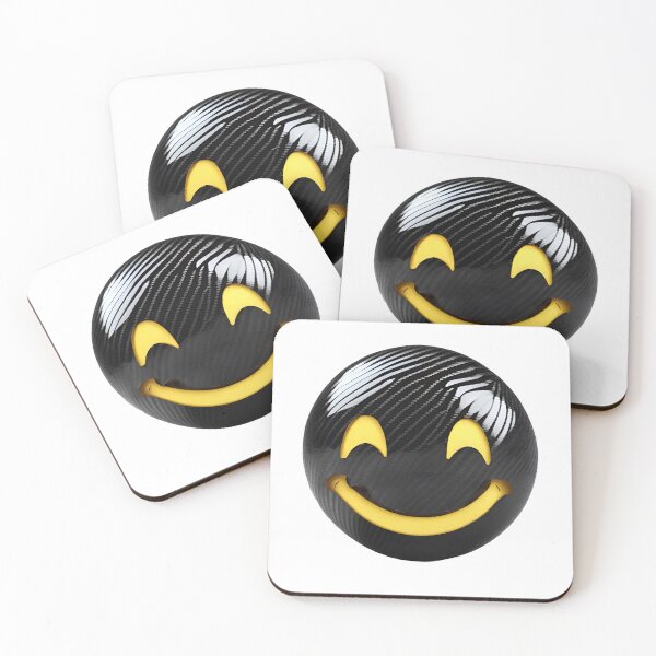 Item preview, Carbon Fibre Black Emoji designed and sold by joyfulcow.