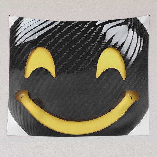 Item preview, Carbon Fibre Black Emoji designed and sold by joyfulcow.