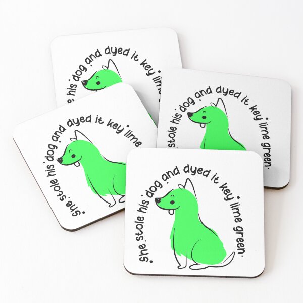 Item preview, She stole his dog and dyed it key lime green | LGAD Folklore designed and sold by rebecamadrizb.