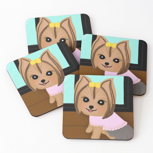 Item preview, Yorkie Vista Tee: A Window to Adorable Charm designed and sold by Puppy Paws.