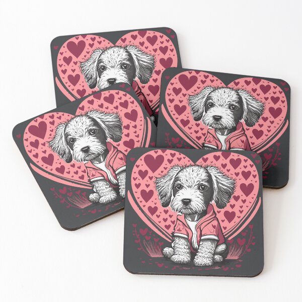 Item preview, Valentine's Day Bedlington Terrier designed and sold by VoyteksDesigns.