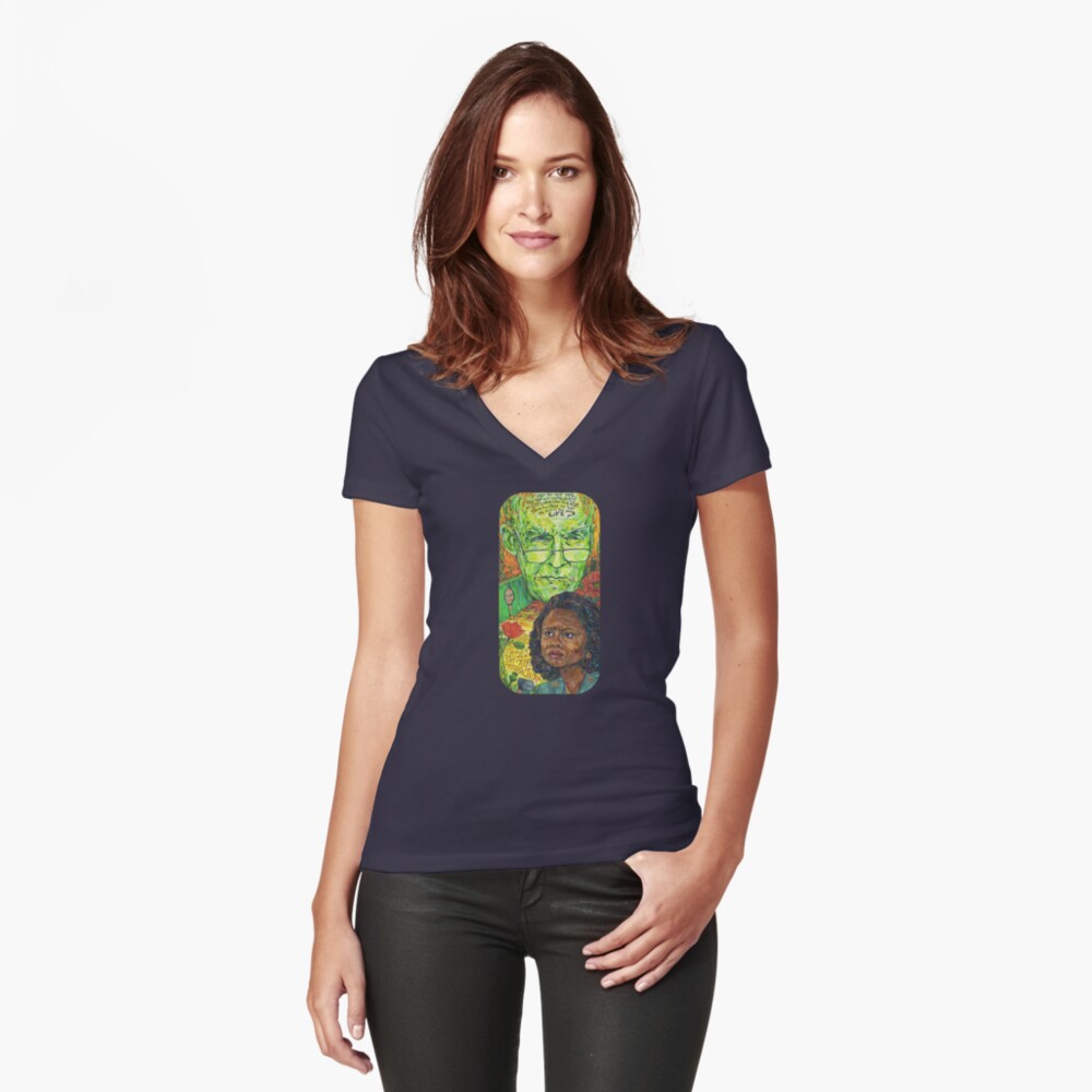 Item preview, Fitted V-Neck T-Shirt designed and sold by gwennpaints.