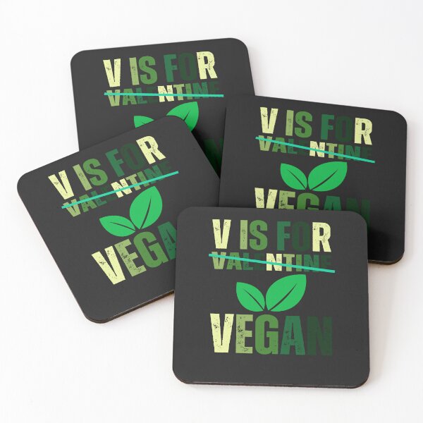Item preview, V is for Vegan ,Vegan valentine day designed and sold by erozzz.