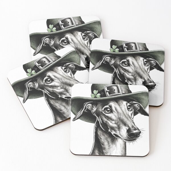 Item preview, Greyhund on St. Patrick’s das designed and sold by ClumsyClouds.