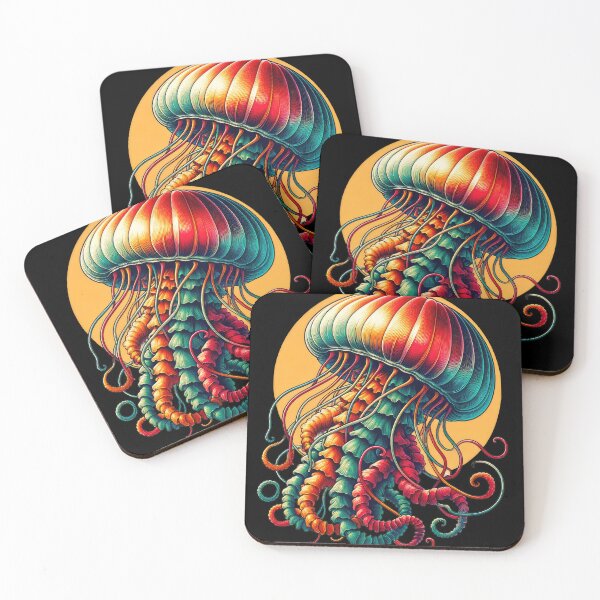 Item preview, Vintage Style Jellyfish Print designed and sold by SandbarTees.