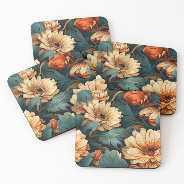 Item preview, Gerbera Tile 18: Radiating Sunshine Smiles in Green-Cladded Sunbeam Fields of Joy designed and sold by TheBrainArt.