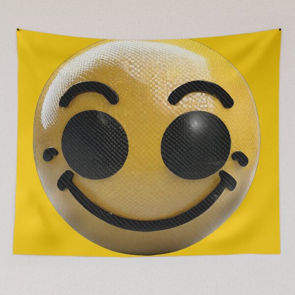 Item preview, Carbon Fibre Black Emoji designed and sold by joyfulcow.