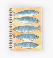sardines Spiral Notebook