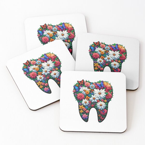 Item preview, Floral Tooth 3D designed and sold by ShopiDentistry.