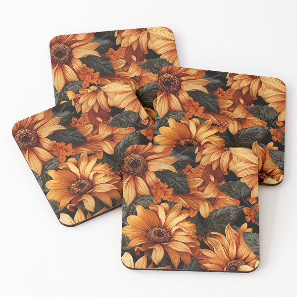 Item preview, Gerbera Tile 22: Radiating Sunshine Smiles in Green-Cladded Sunbeam Fields of Joy designed and sold by TheBrainArt.