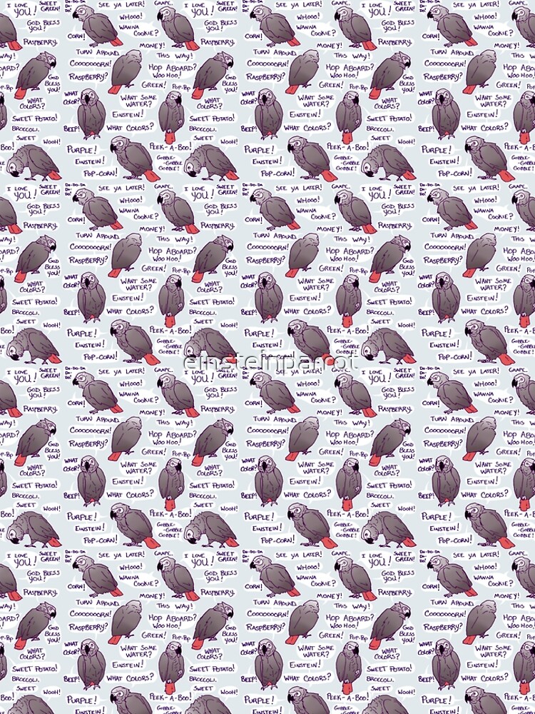 Discover Einstein African Grey Parrot Funny Quotes | Leggings