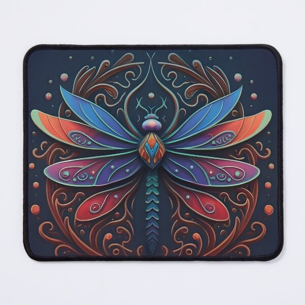 Item preview, Vibrant Stained Glass Dragonfly - Suncatcher designed and sold by DragonRealms.