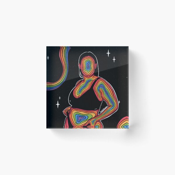 Item preview, Rainbow Trippy Woman Body designed and sold by DelylahCreates.