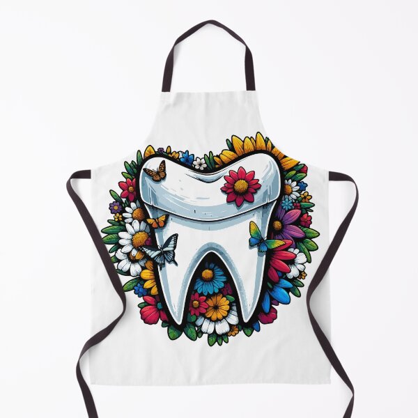 Item preview, Shark Tooth with Flowers designed and sold by ShopiDentistry.