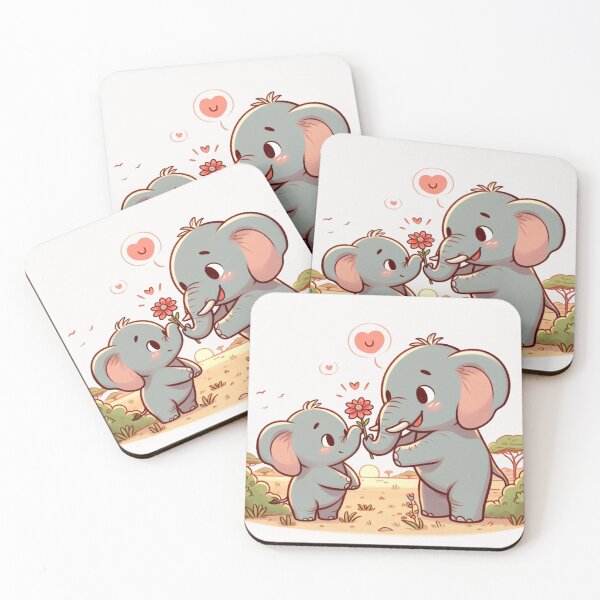 Item preview, Cute Elephant Couple designed and sold by LemuellTrends.