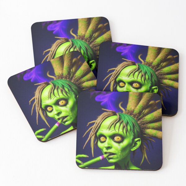 Item preview, Trippy Green Zombie Girl  designed and sold by TheDarkWardrobe.