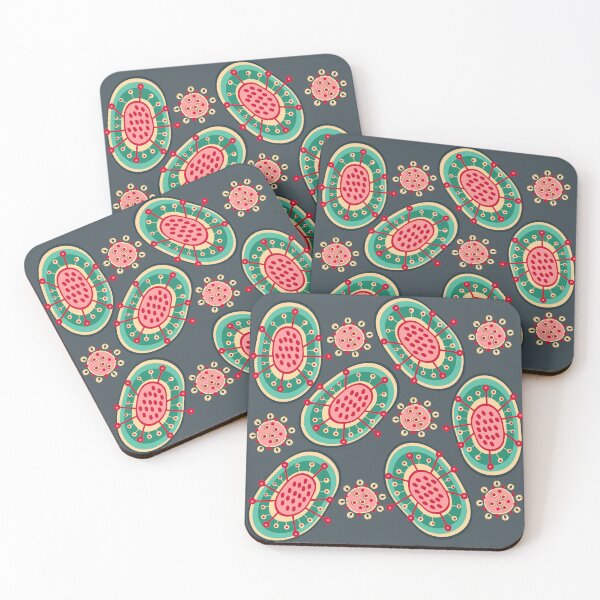 Item preview, Retro pattern No.58 - atomic flowery cells designed and sold by TalkingHerds.