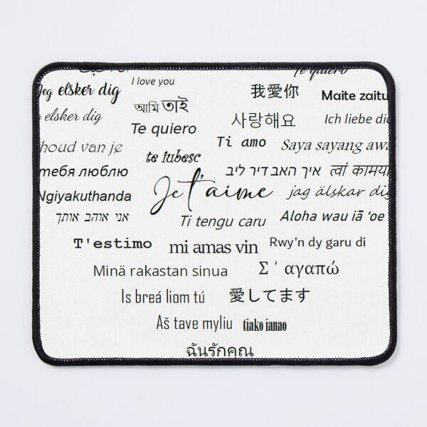 Item preview, I love you in 30 languages designed and sold by SommeryLaser.