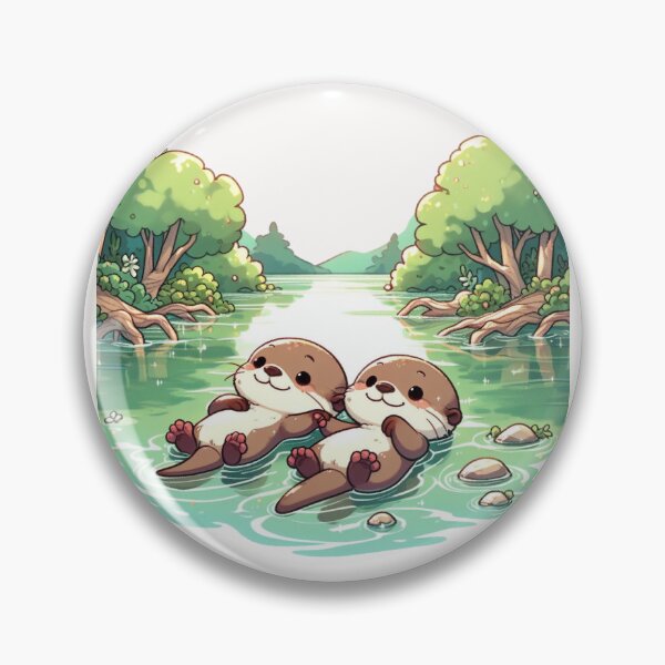 Item preview, Cute Otter Couple designed and sold by LemuellTrends.