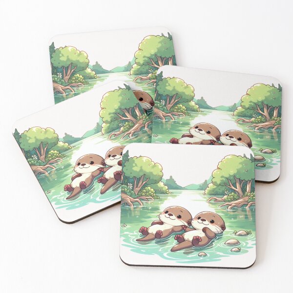 Item preview, Cute Otter Couple designed and sold by LemuellTrends.
